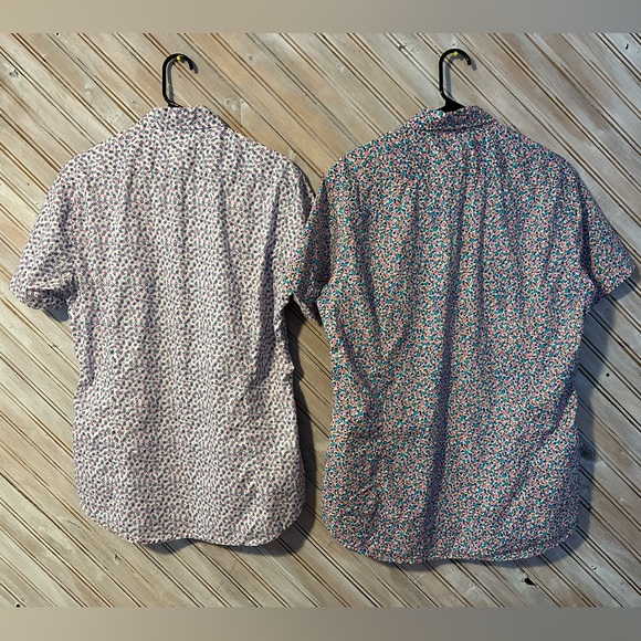 Bonobos Short-Sleeve Floral Casual Button-Downs 2 Pack Blue Pink White - Picture 10 of 11